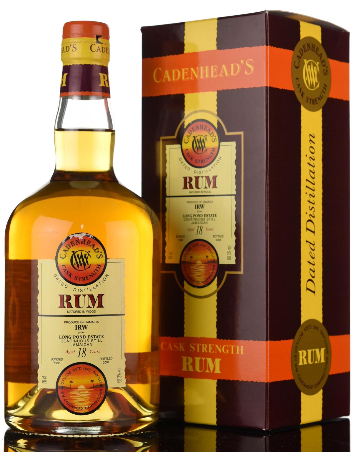Long Pond Estate 1986-2004 - 18 Year Old - Cask Strength - Cadenheads Rum