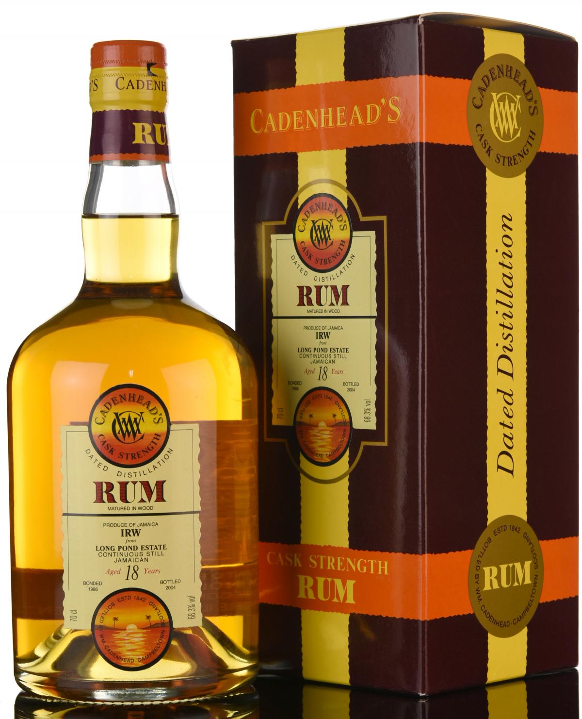 Long Pond Estate 1986-2004 - 18 Year Old - Cask Strength - Cadenheads Rum