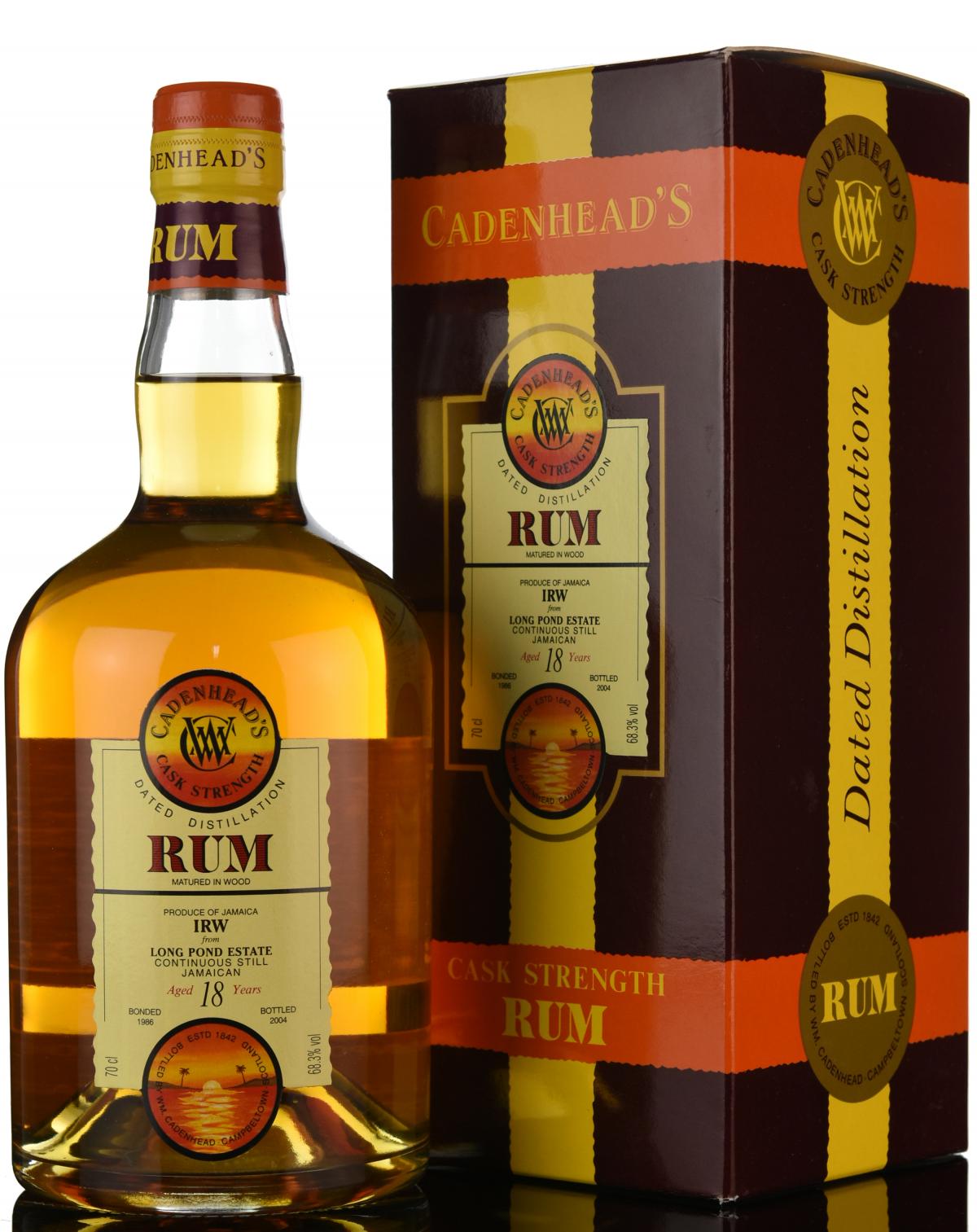 Long Pond Estate 1986-2004 - 18 Year Old - Cask Strength - Cadenheads Rum
