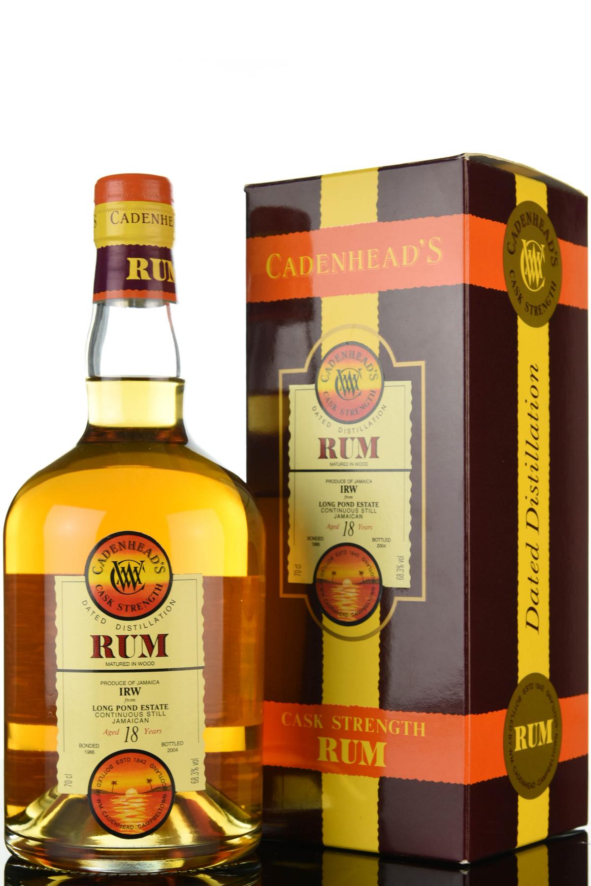 Long Pond Estate 1986-2004 - 18 Year Old - Cask Strength - Cadenheads Rum