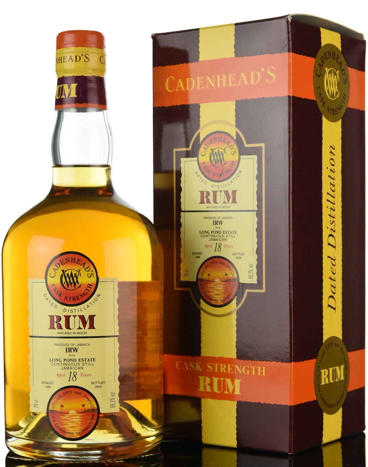 Long Pond Estate 1986-2004 - 18 Year Old - Cask Strength - Cadenheads Rum