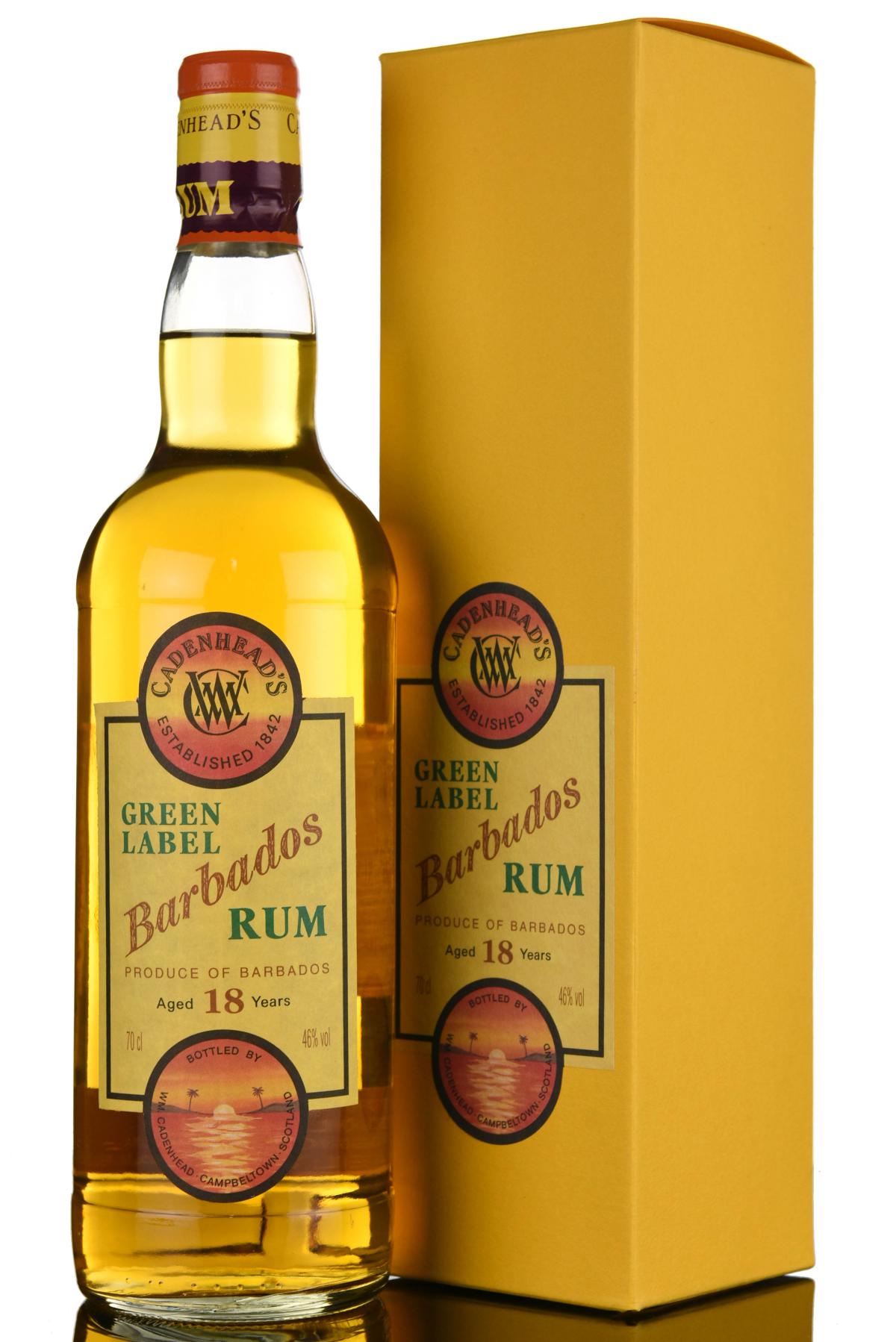Barbados 18 Year Old - Green Label - Cadenheads Rum