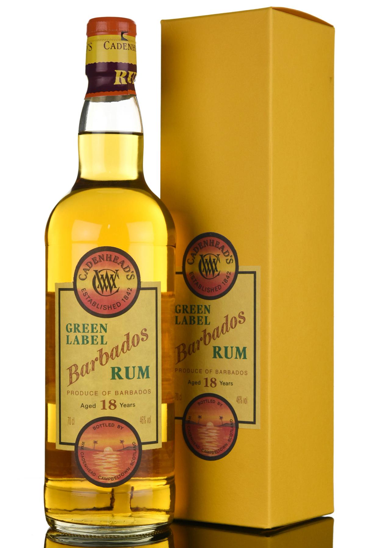 Barbados 18 Year Old - Green Label - Cadenheads Rum