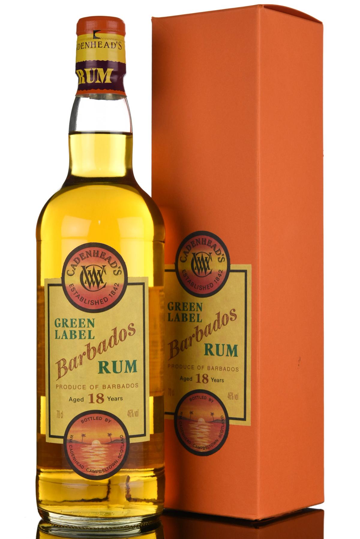 Barbados 18 Year Old - Green Label - Cadenheads Rum
