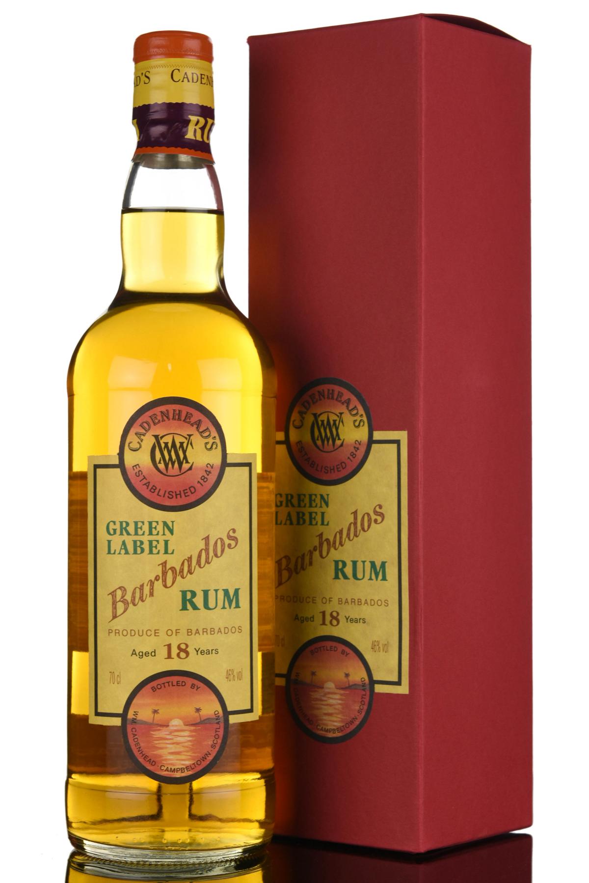 Barbados 18 Year Old - Green Label - Cadenheads Rum