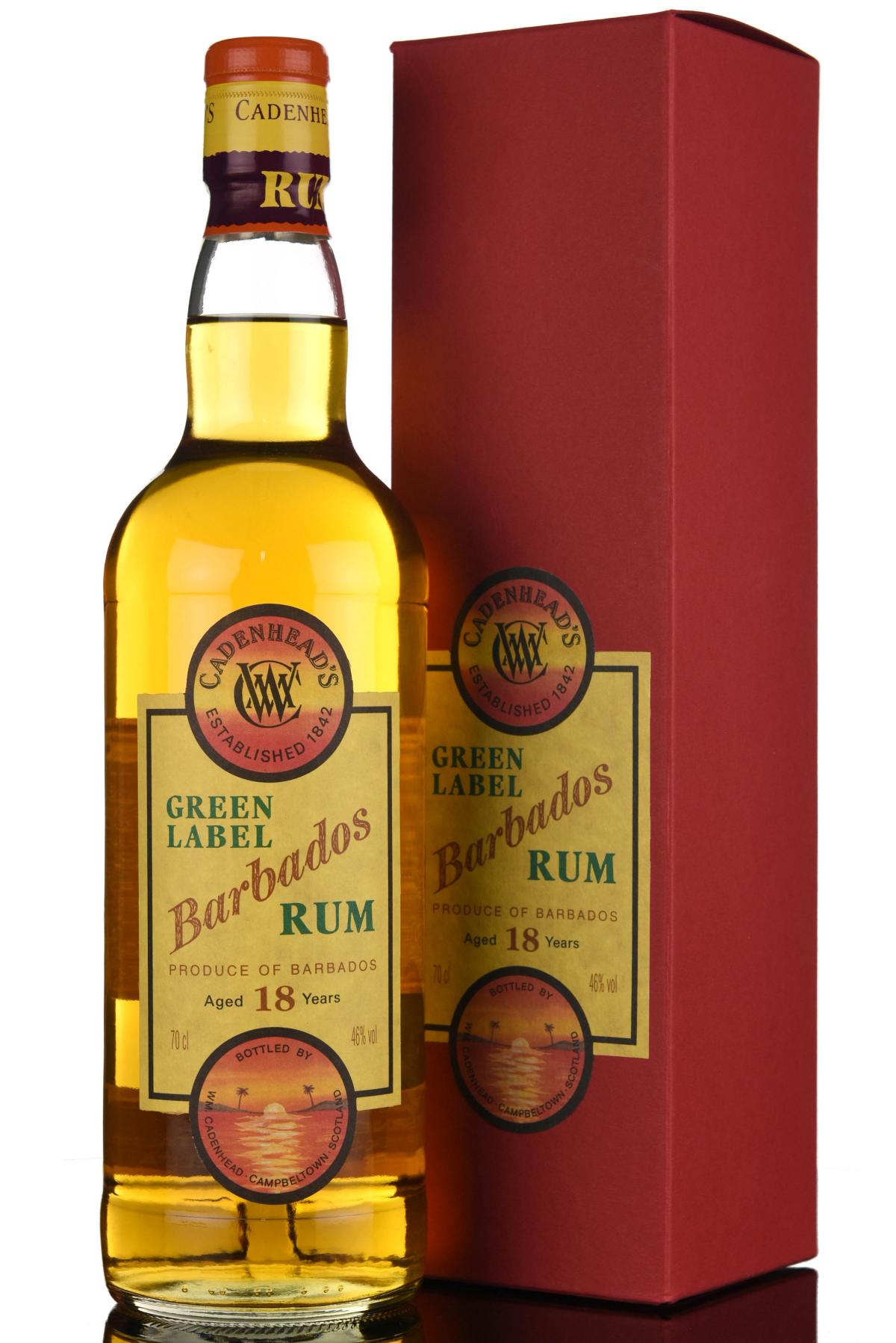 Barbados 18 Year Old - Green Label - Cadenheads Rum