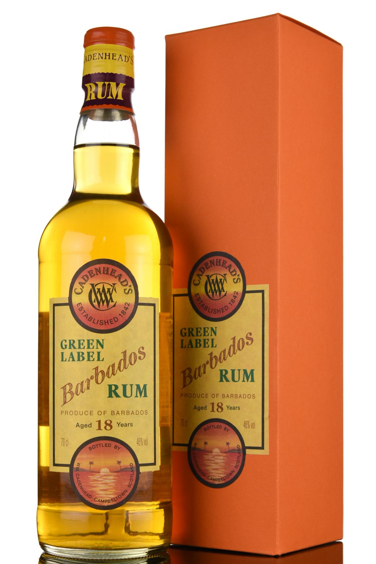 Barbados 18 Year Old - Green Label - Cadenheads Rum