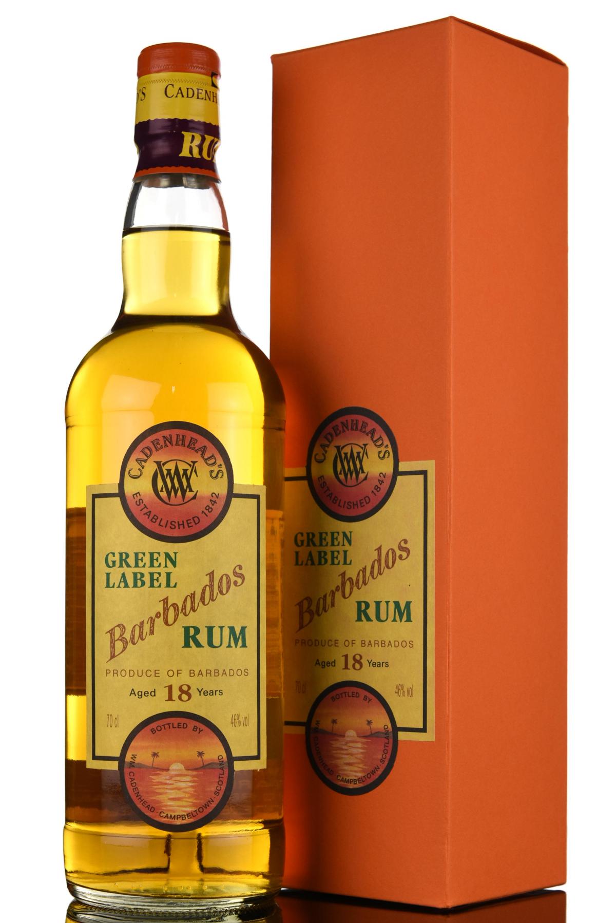 Barbados 18 Year Old - Green Label - Cadenheads Rum