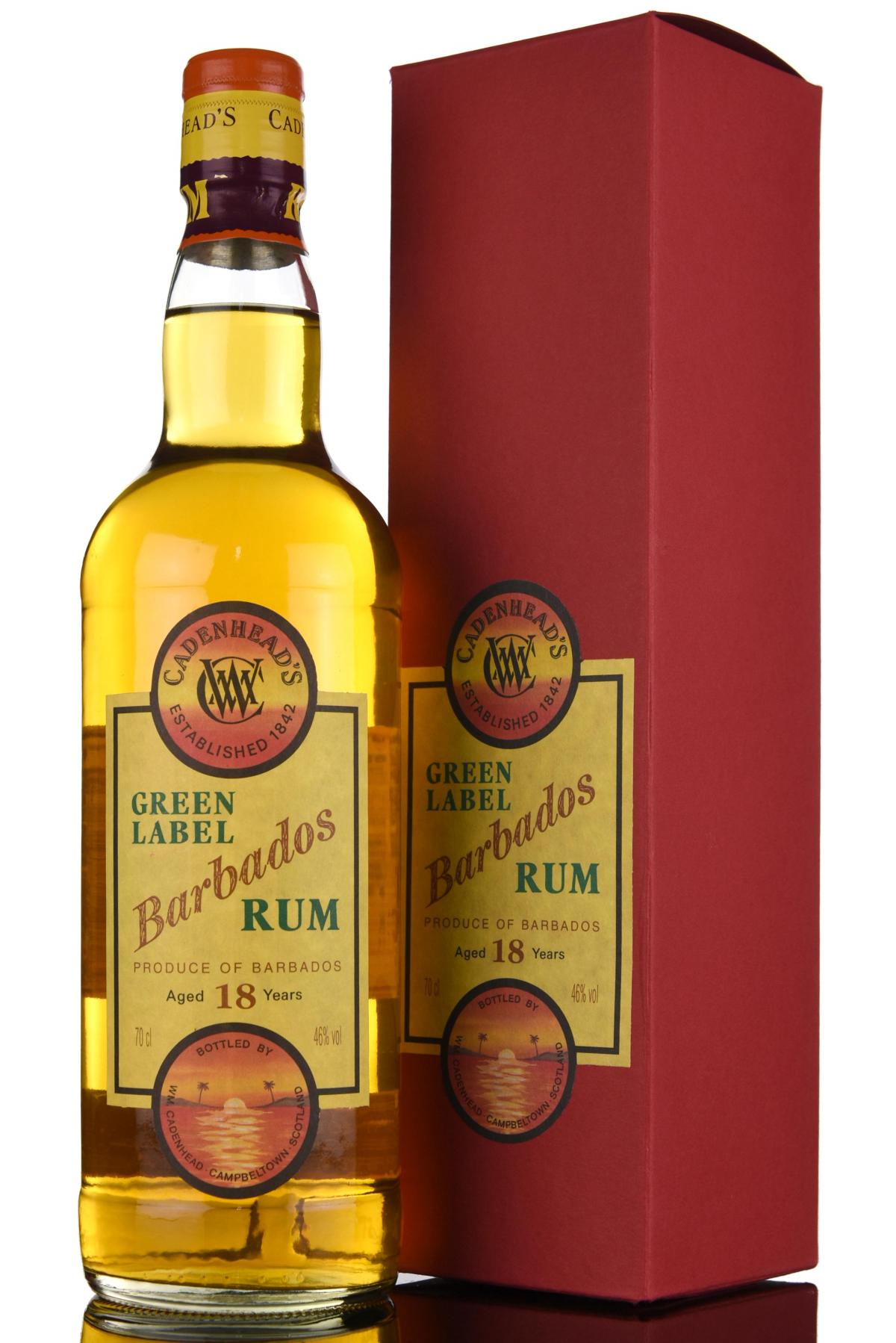 Barbados 18 Year Old - Green Label - Cadenheads Rum