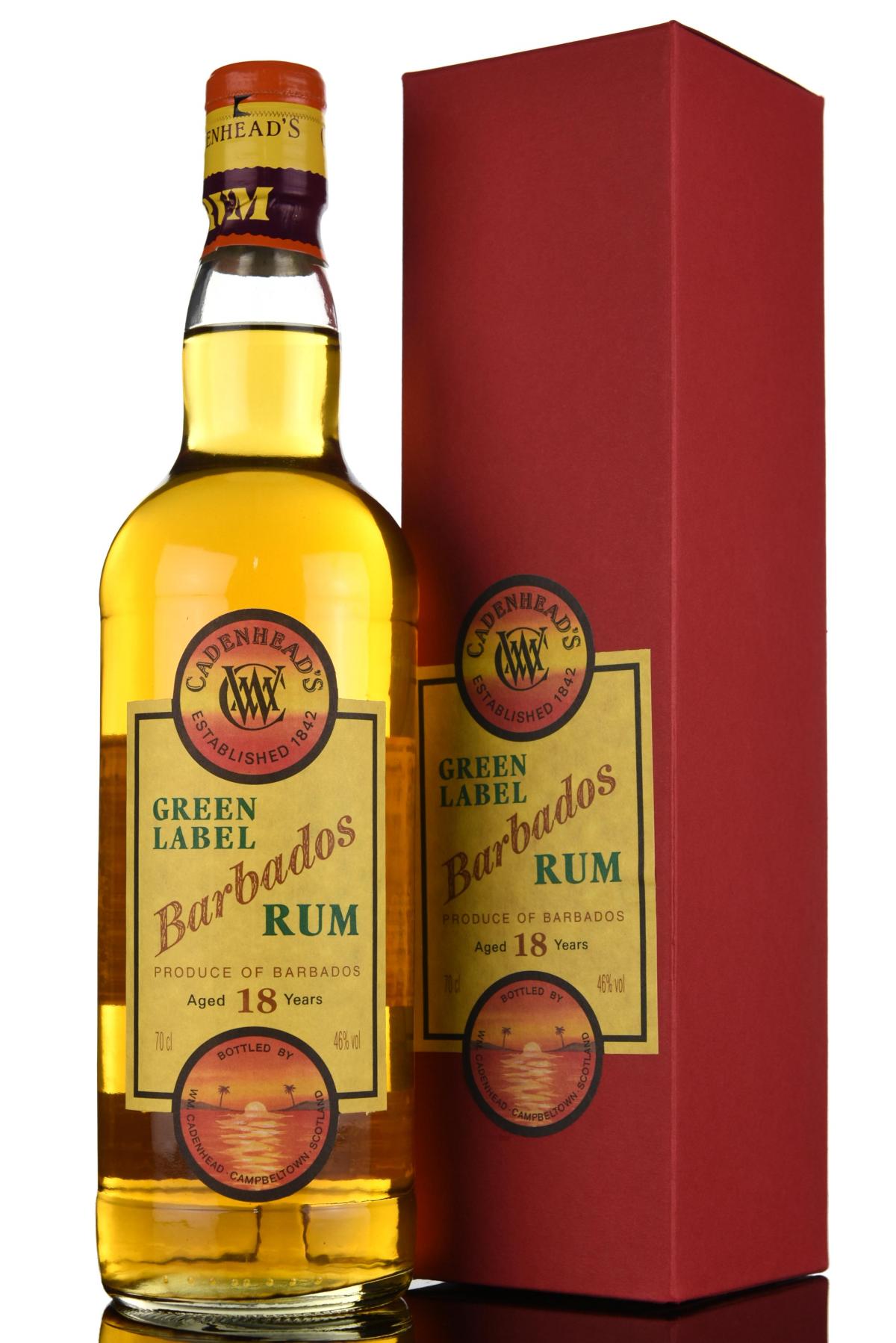 Barbados 18 Year Old - Green Label - Cadenheads Rum