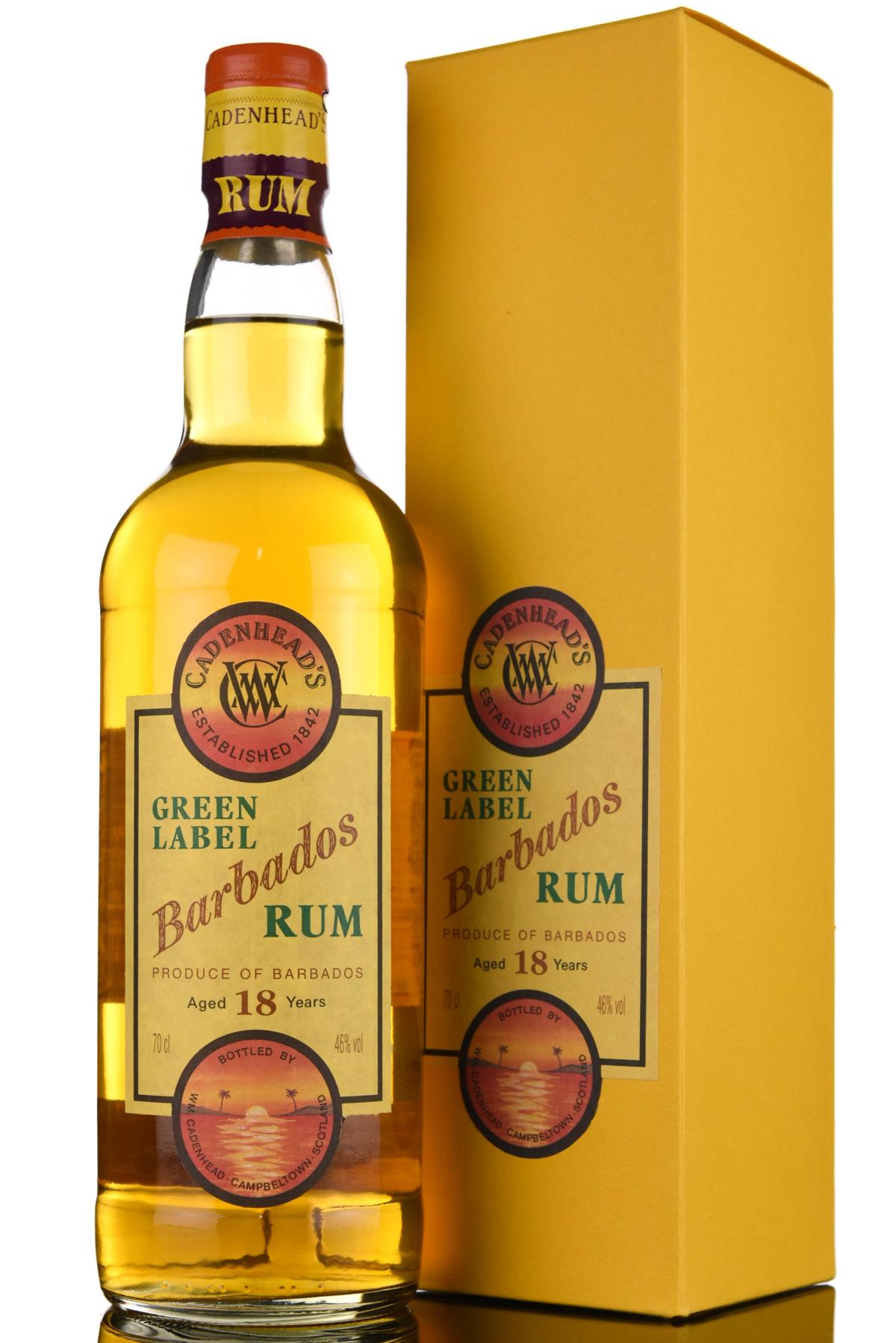 Barbados 18 Year Old - Green Label - Cadenheads Rum