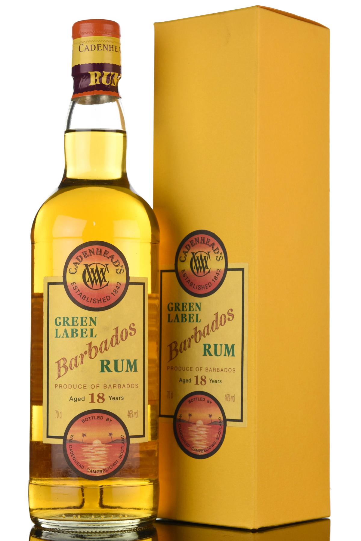 Barbados 18 Year Old - Green Label - Cadenheads Rum