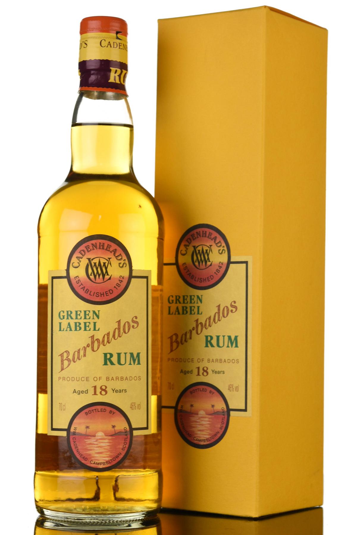 Barbados 18 Year Old - Green Label - Cadenheads Rum