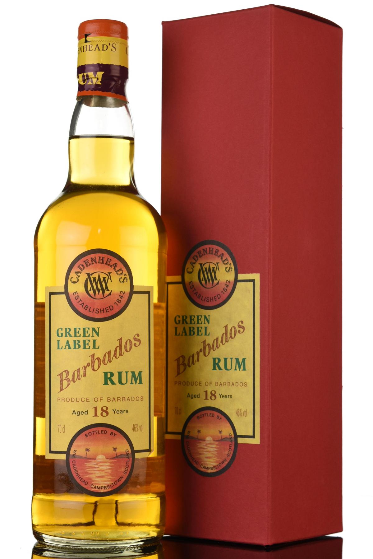 Barbados 18 Year Old - Green Label - Cadenheads Rum