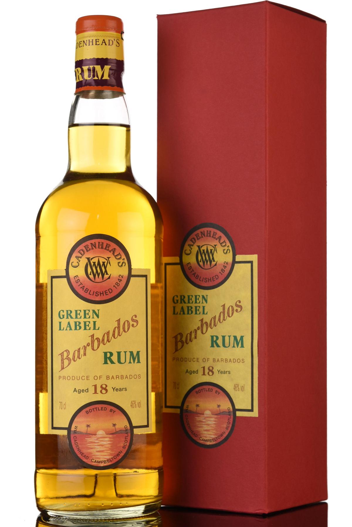 Barbados 18 Year Old - Green Label - Cadenheads Rum