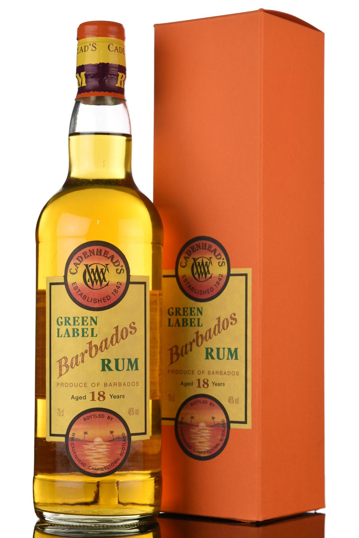Barbados 18 Year Old - Green Label - Cadenheads Rum