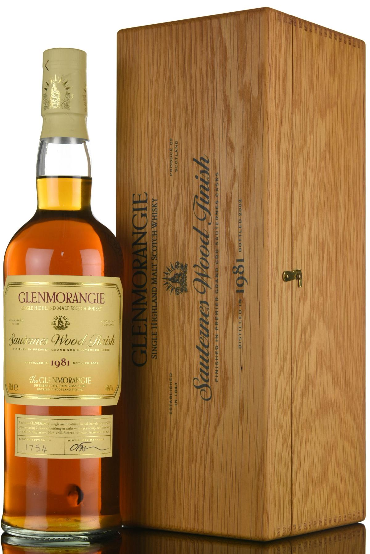 Glenmorangie 1981-2002 - Sauternes Wood Finish