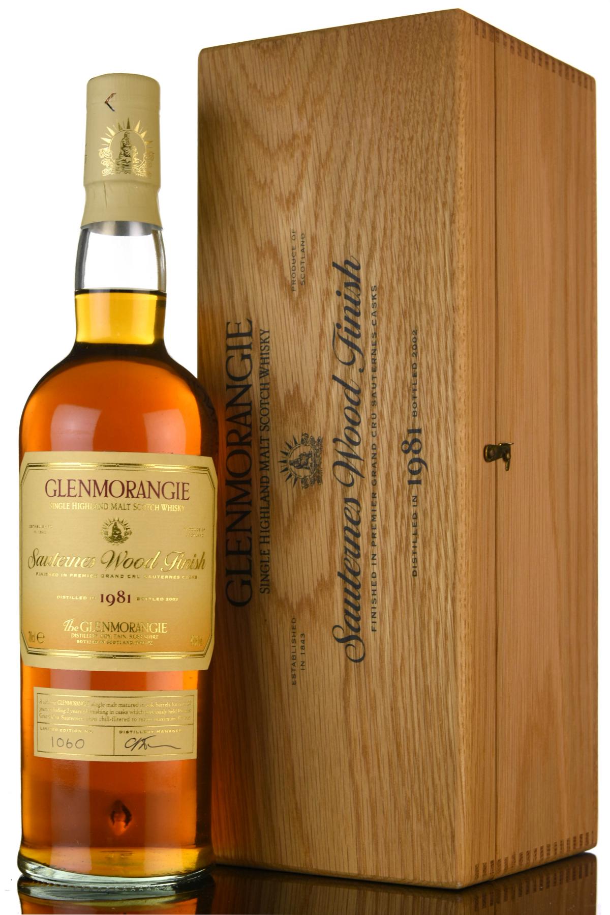 Glenmorangie 1981-2002 - Sauternes Wood Finish