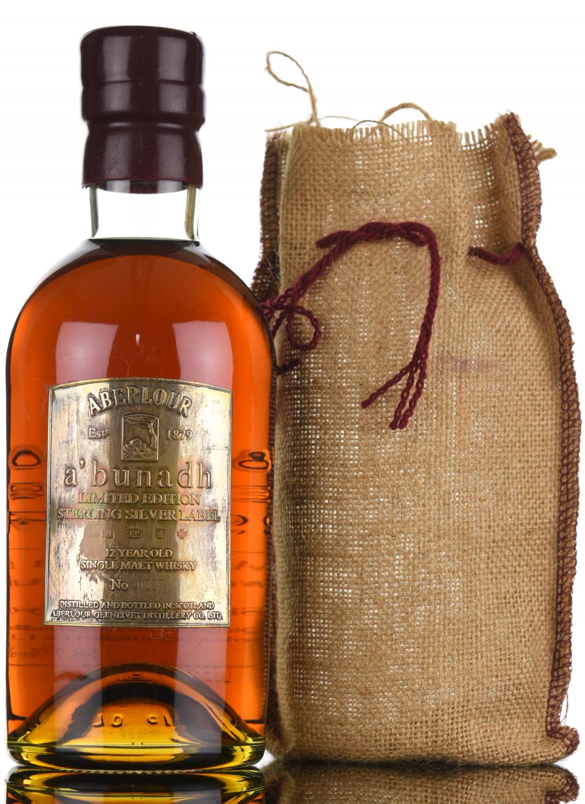 Aberlour Abunadh - 12 Year Old - Sterling Silver Label