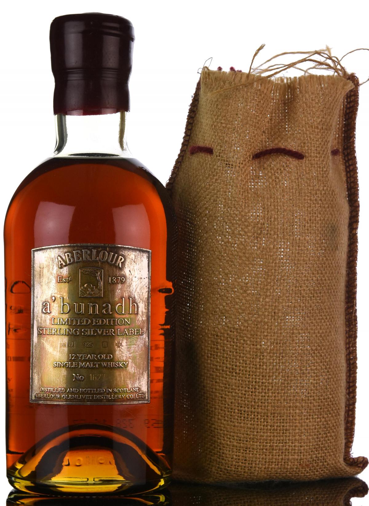 Aberlour Abunadh - 12 Year Old - Sterling Silver Label