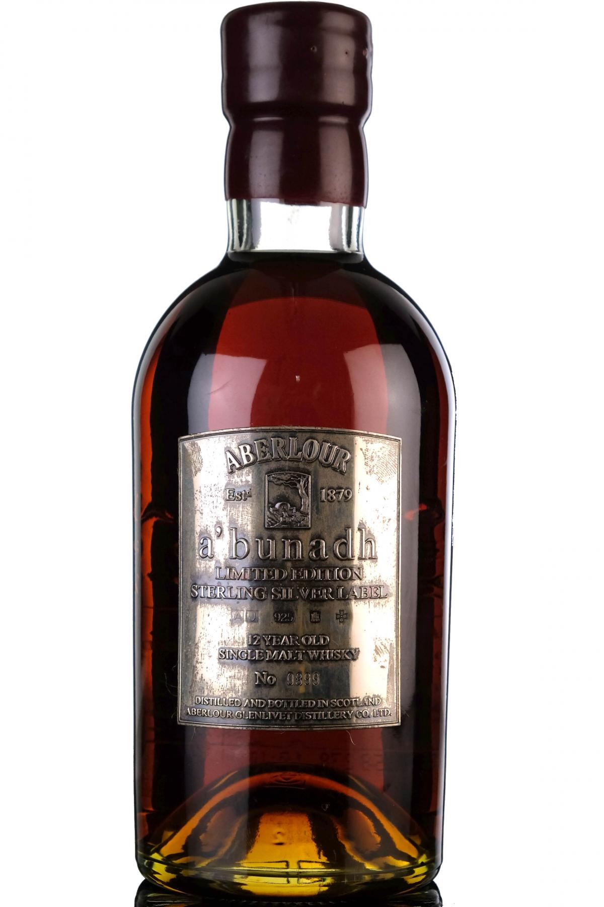Aberlour Abunadh - 12 Year Old - Sterling Silver Label