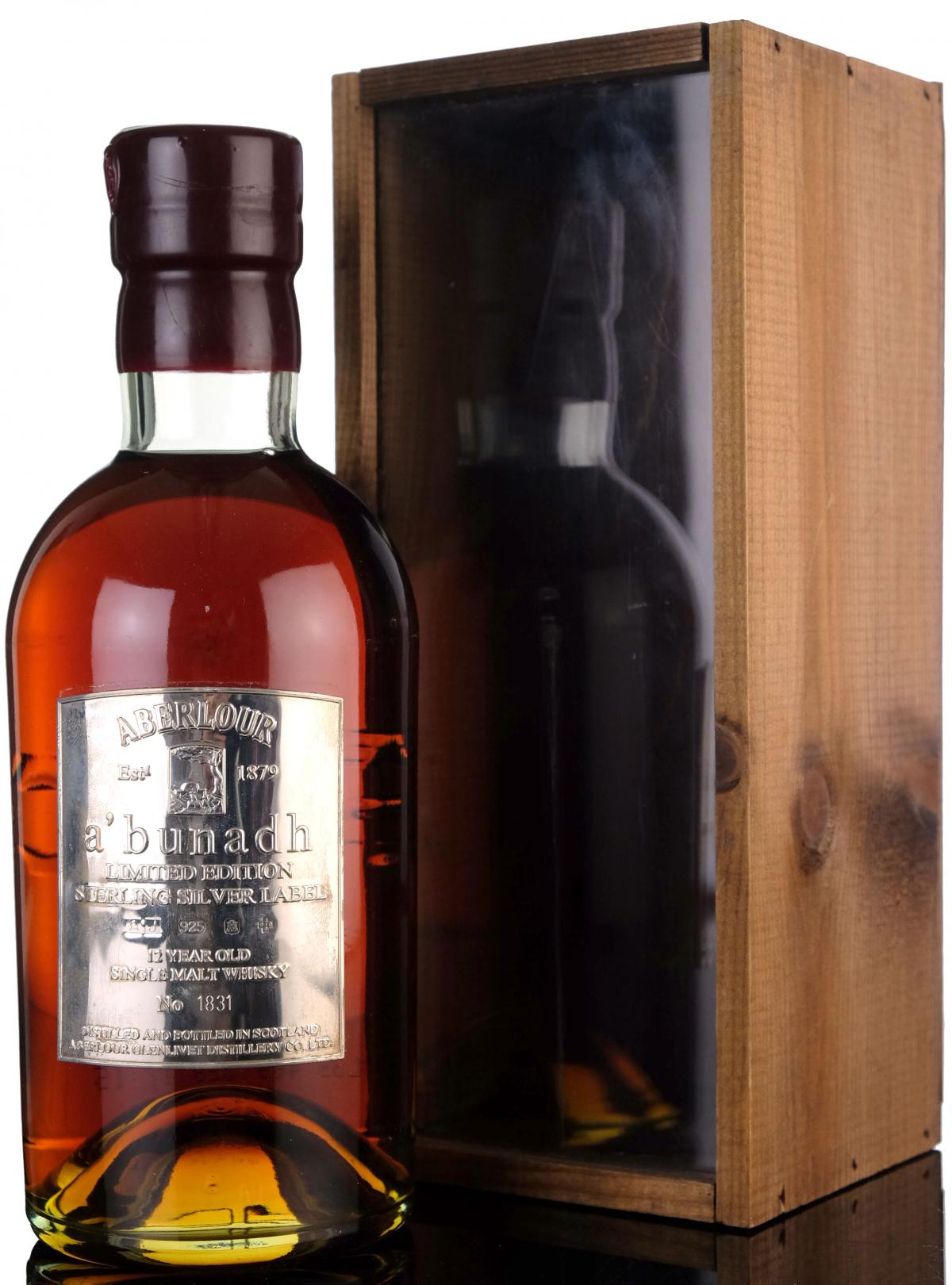 Aberlour Abunadh - 12 Year Old - Sterling Silver Label