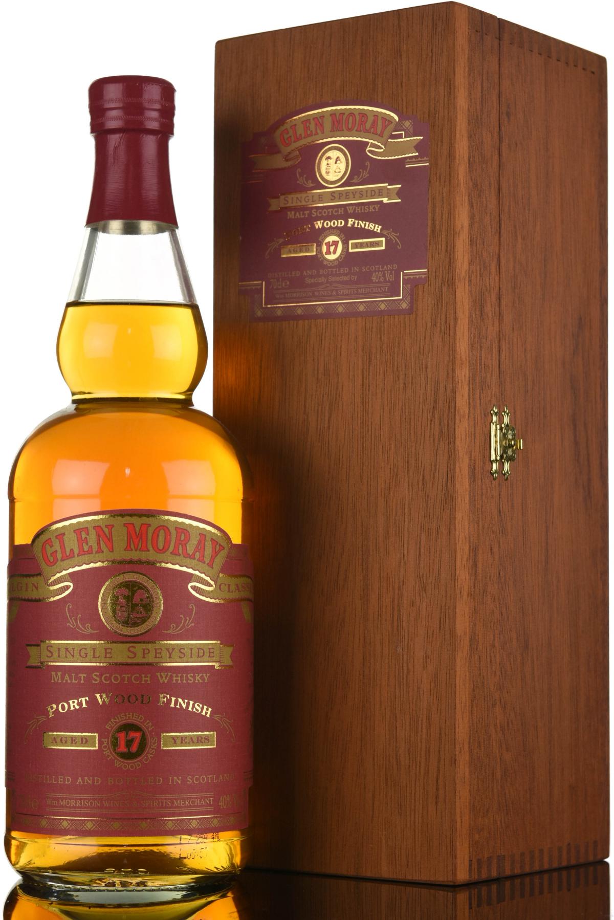 Glen Moray 17 Year Old - Port Wood Finish - Morrisons Exclusive