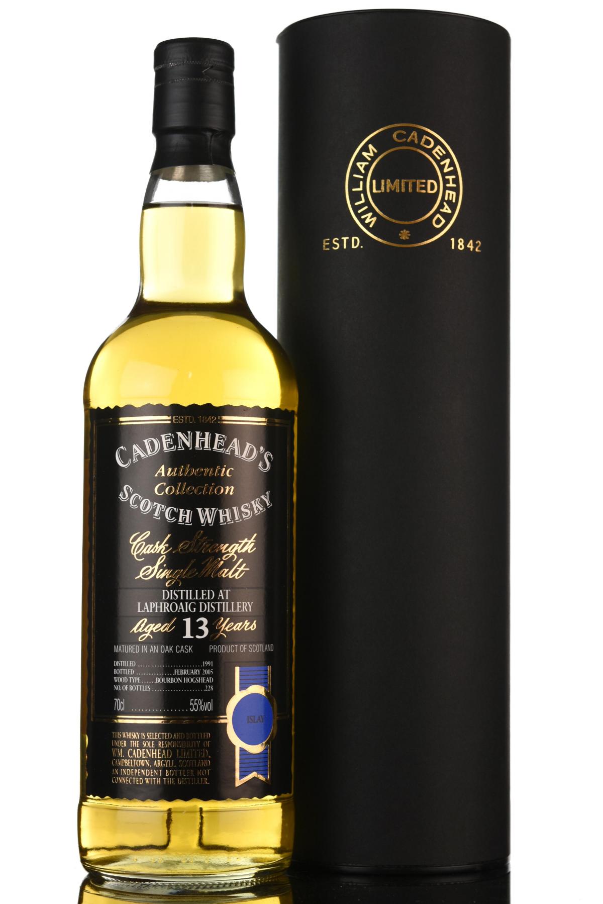 Laphroaig 1991-2005 - 13 Year Old - Cadenheads Authentic Collection