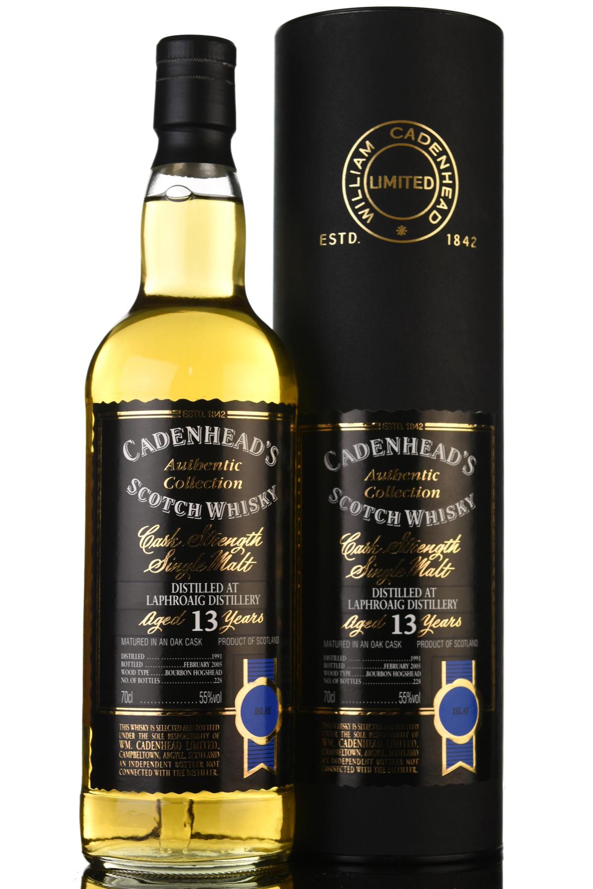 Laphroaig 1991-2005 - 13 Year Old - Cadenheads Authentic Collection
