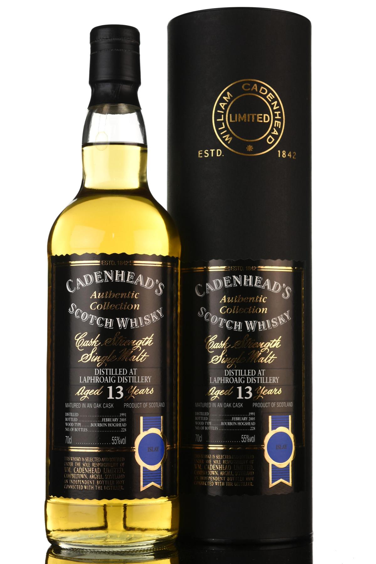 Laphroaig 1991-2005 - 13 Year Old - Cadenheads Authentic Collection