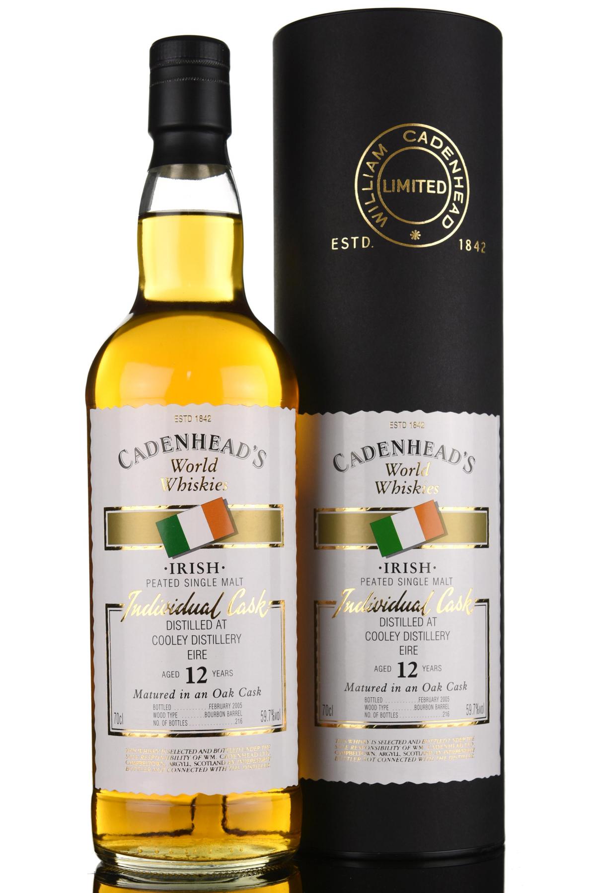 Cooley 12 Year Old - Irish Whiskey - Cadenheads World Whiskies