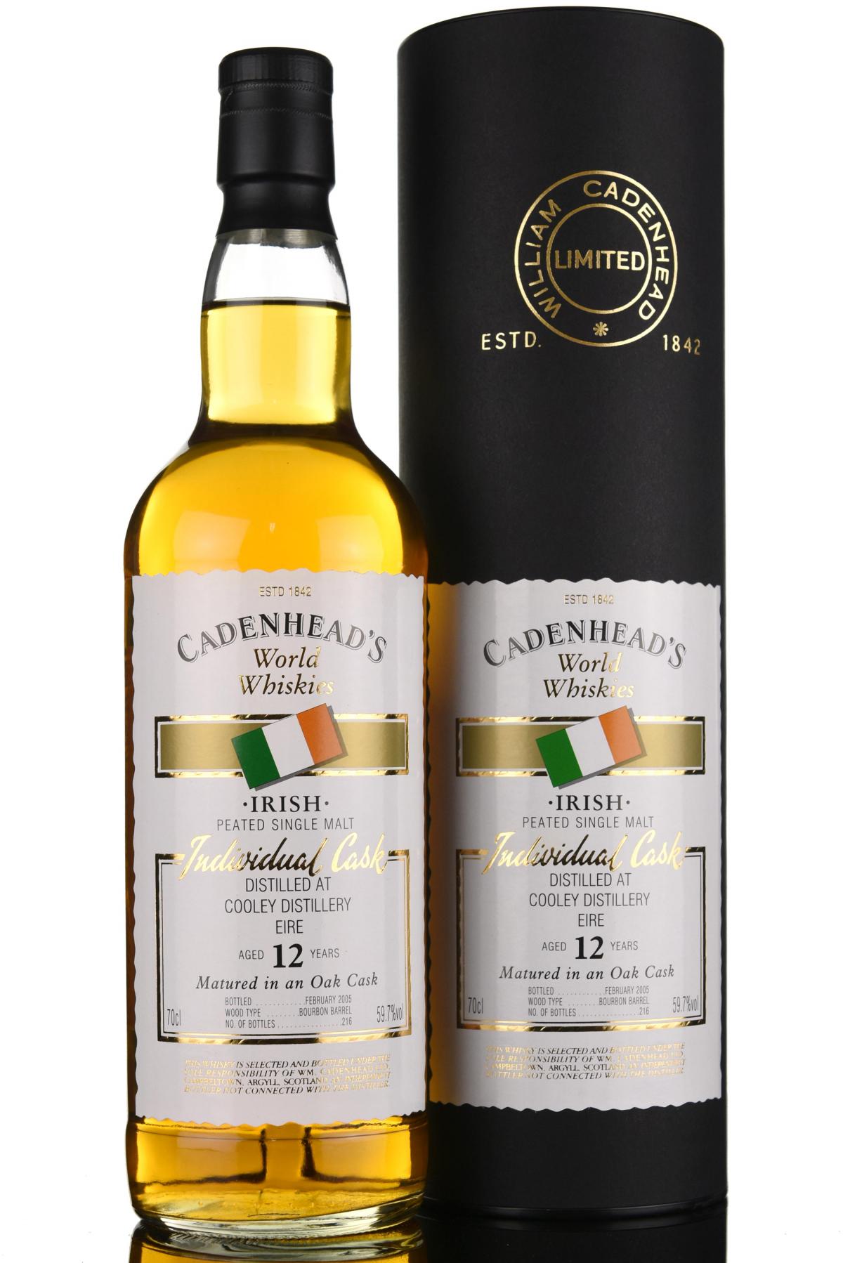 Cooley 12 Year Old - Irish Whiskey - Cadenheads World Whiskies