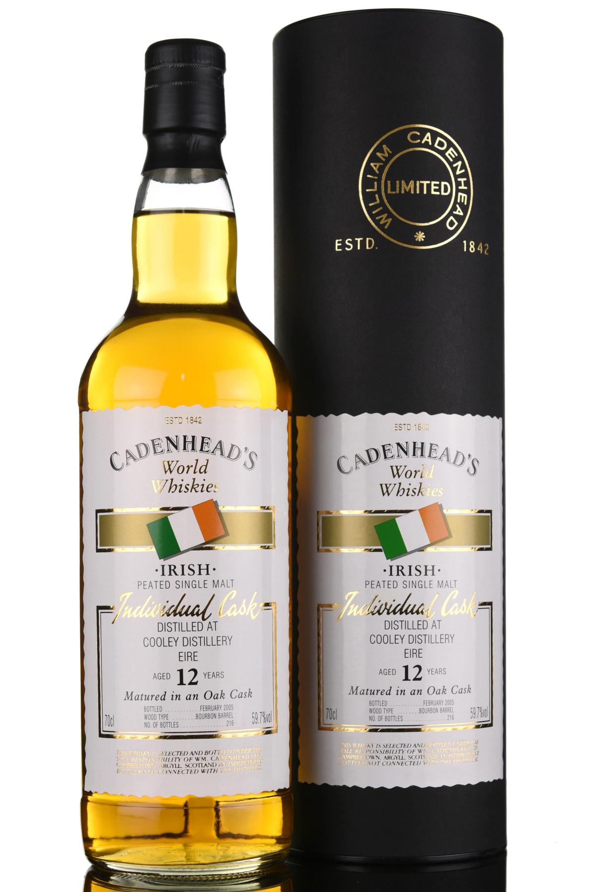 Cooley 12 Year Old - Irish Whiskey - Cadenheads World Whiskies