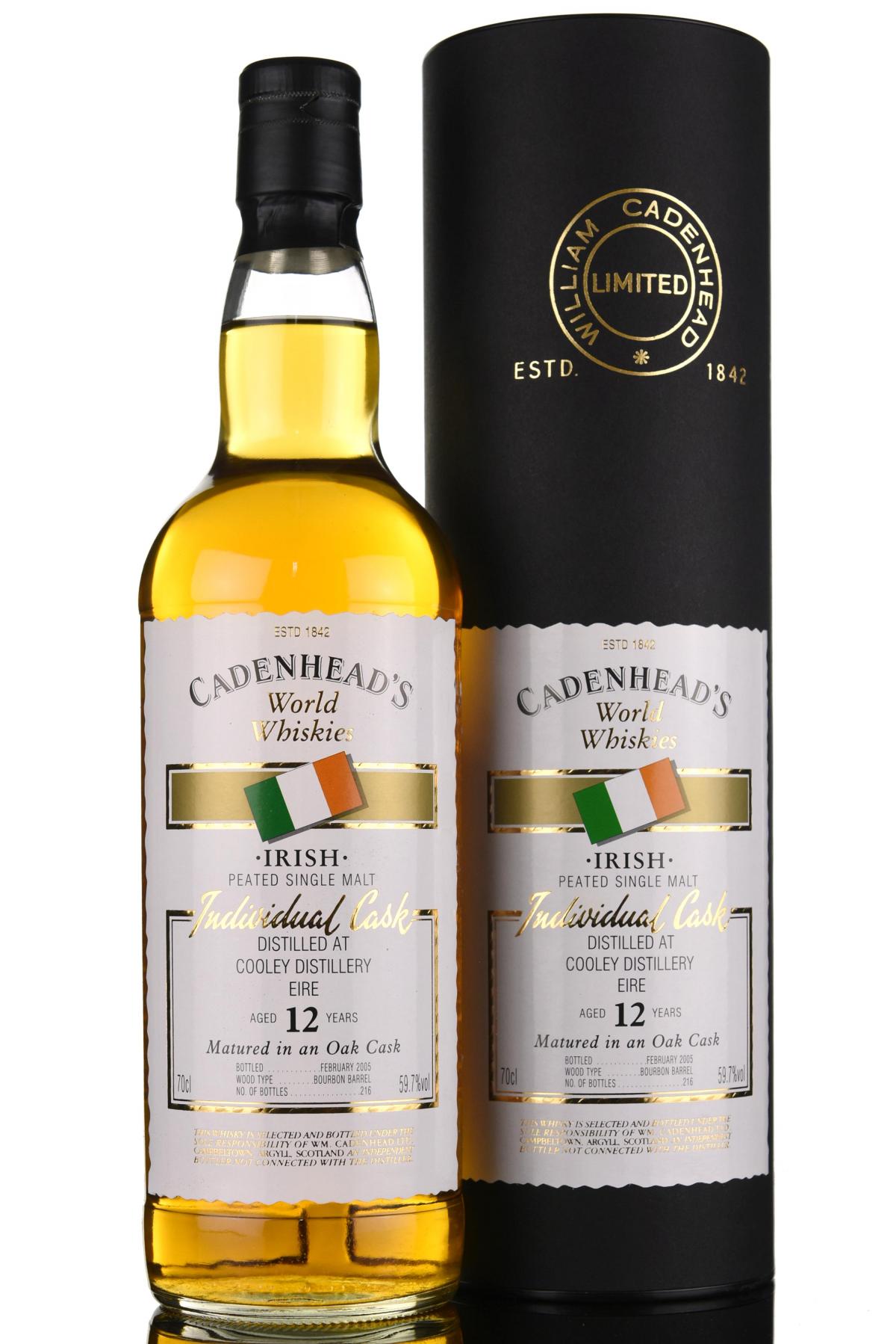 Cooley 12 Year Old - Irish Whiskey - Cadenheads World Whiskies