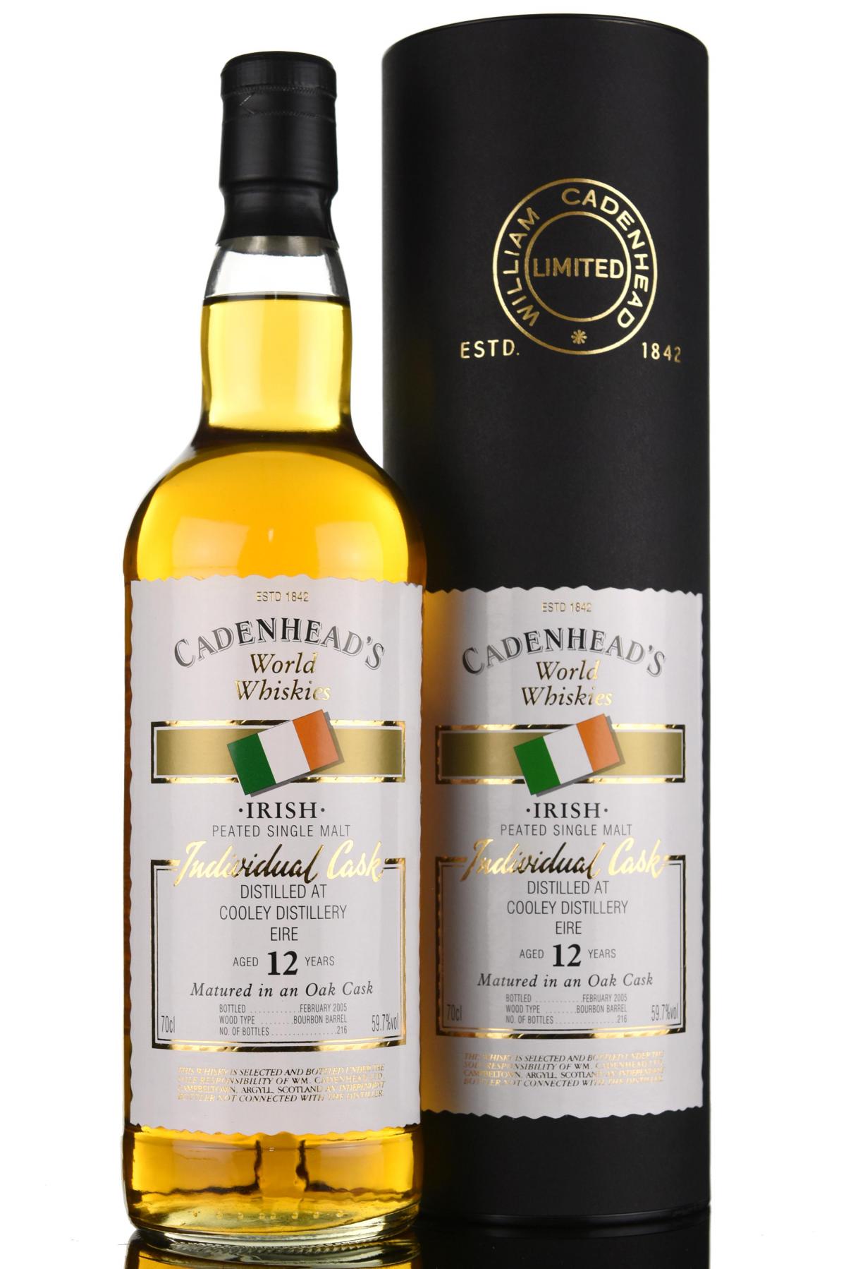 Cooley 12 Year Old - Irish Whiskey - Cadenheads World Whiskies