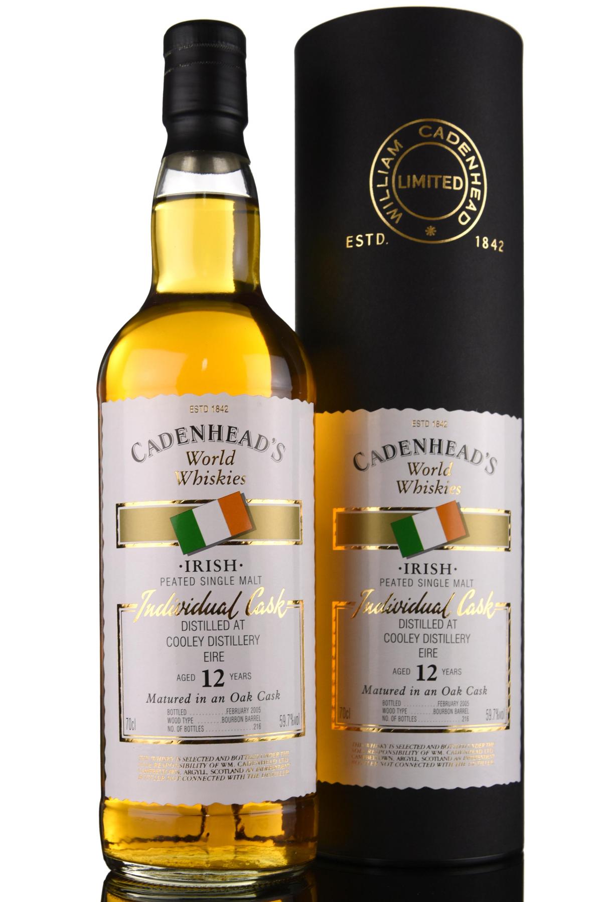 Cooley 12 Year Old - Irish Whiskey - Cadenheads World Whiskies