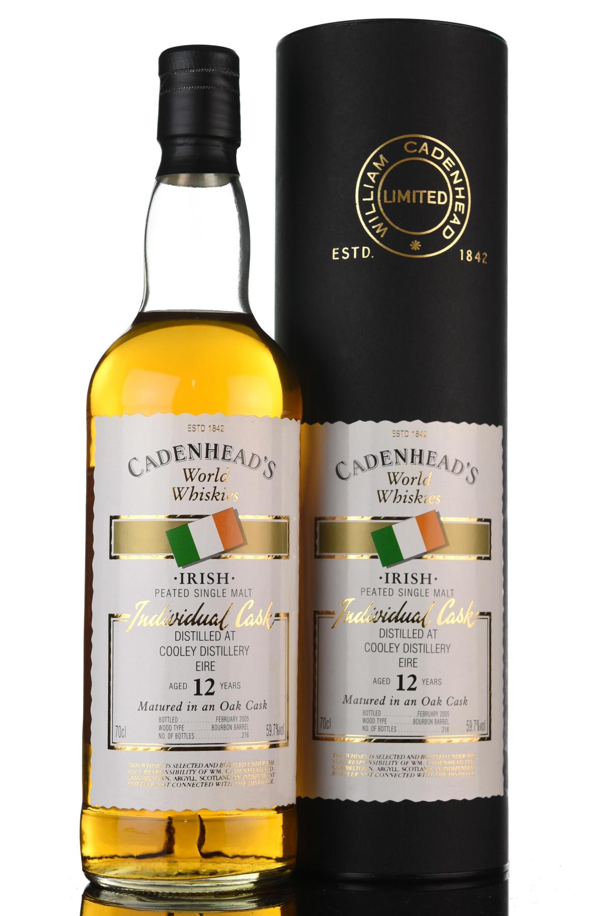 Cooley 12 Year Old - Irish Whiskey - Cadenheads World Whiskies