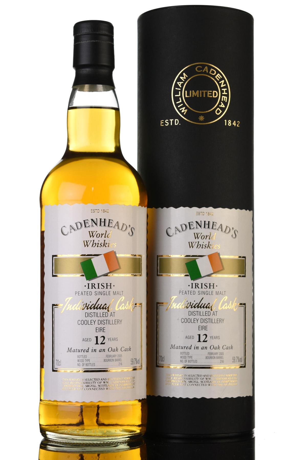 Cooley 12 Year Old - Irish Whiskey - Cadenheads World Whiskies