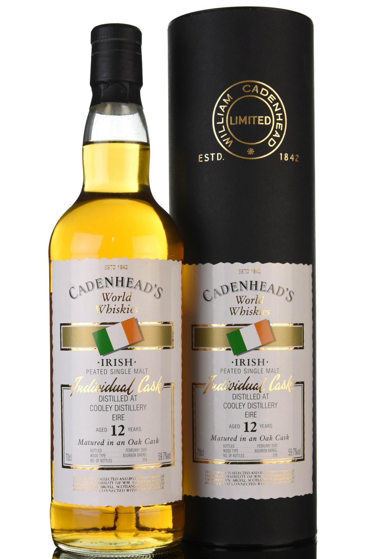 Cooley 12 Year Old - Irish Whiskey - Cadenheads World Whiskies