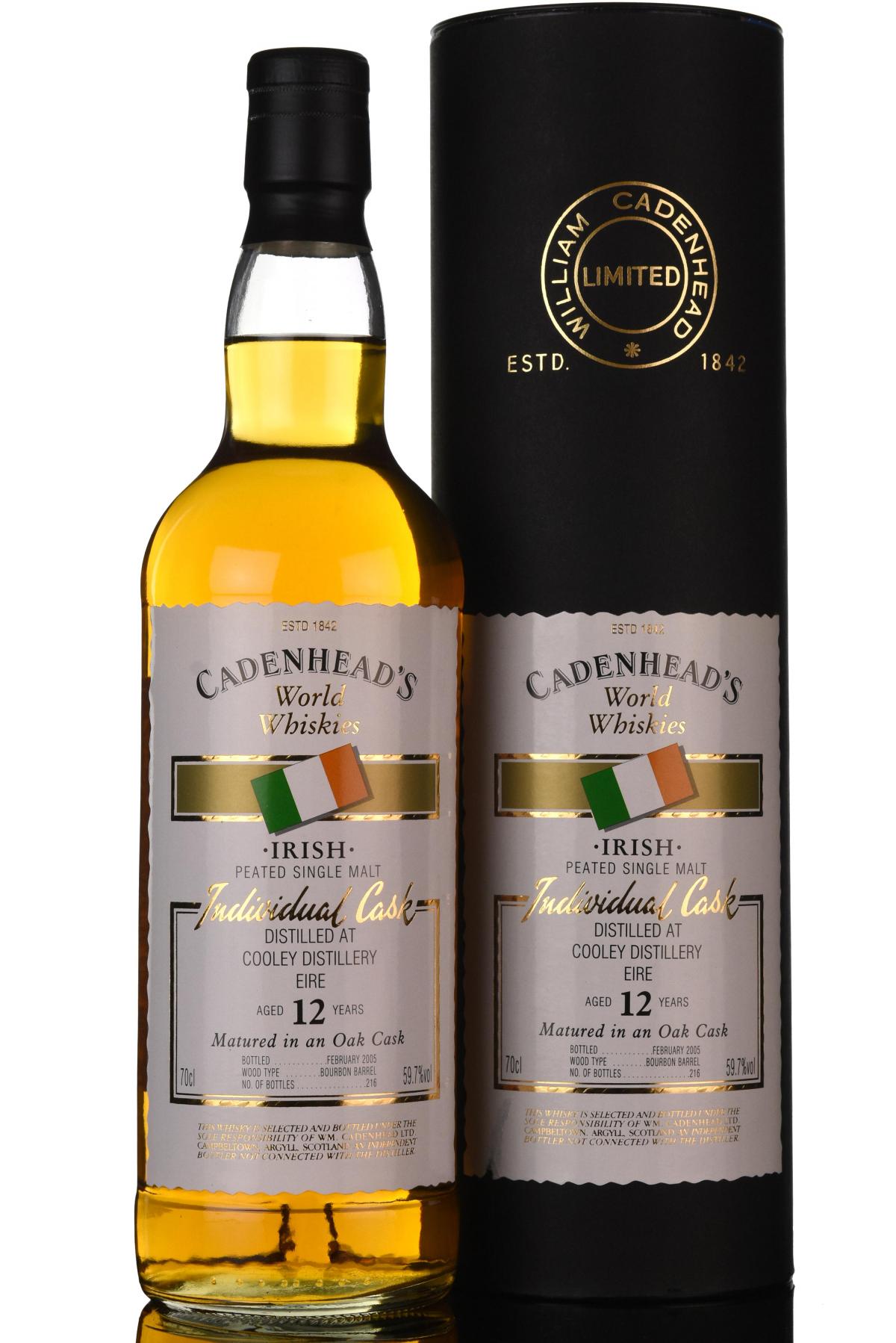 Cooley 12 Year Old - Irish Whiskey - Cadenheads World Whiskies
