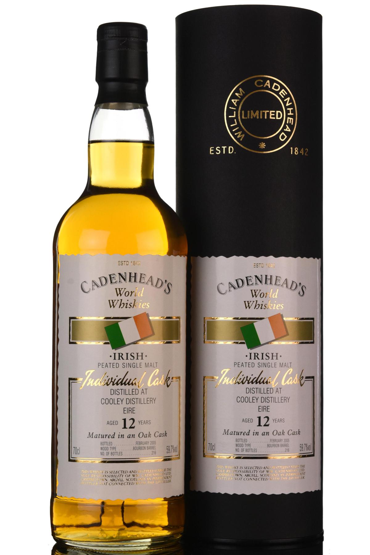 Cooley 12 Year Old - Irish Whiskey - Cadenheads World Whiskies