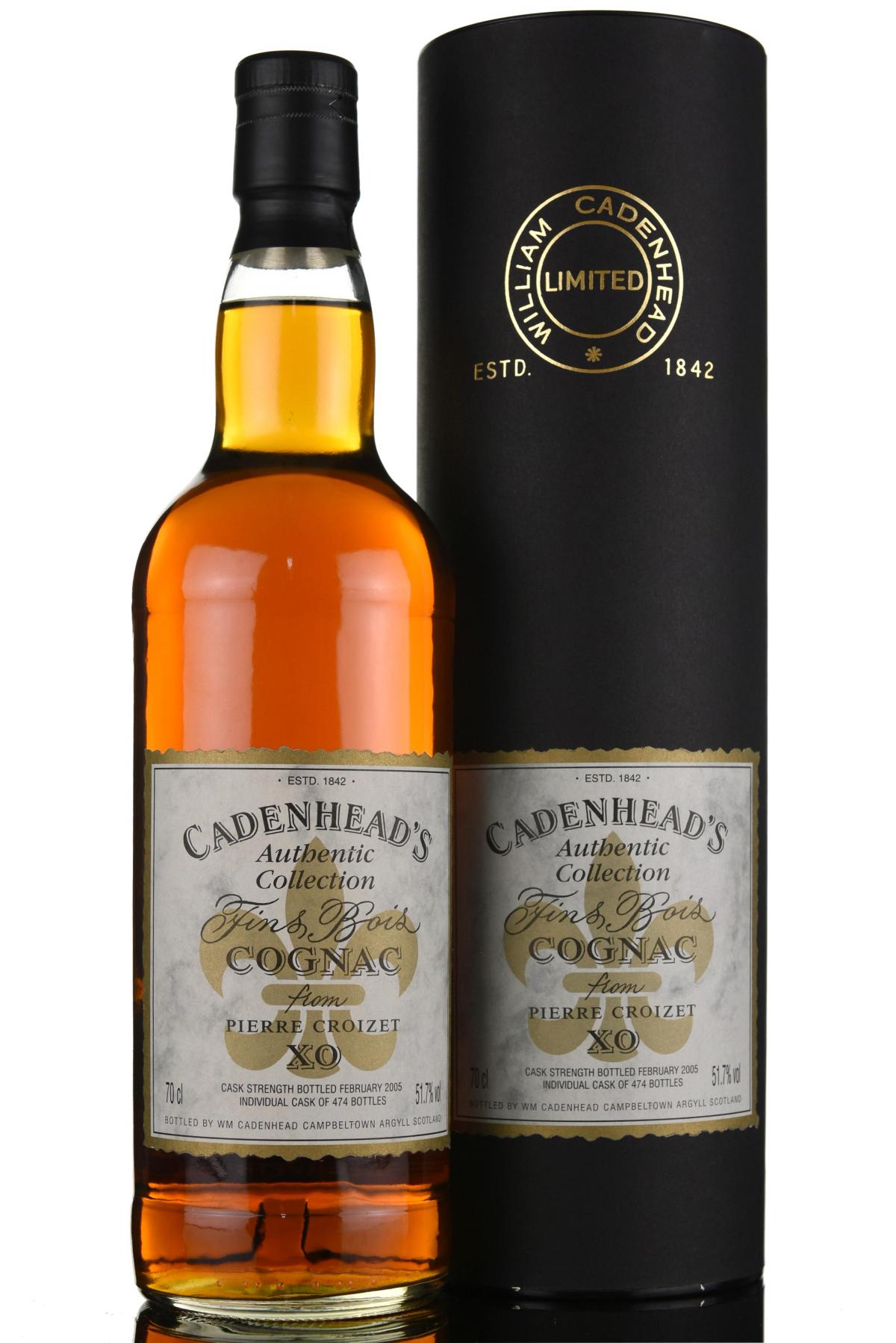 Pierre Croixet XO - Fins Bois Cognac - Cadenheads Authentic Collection