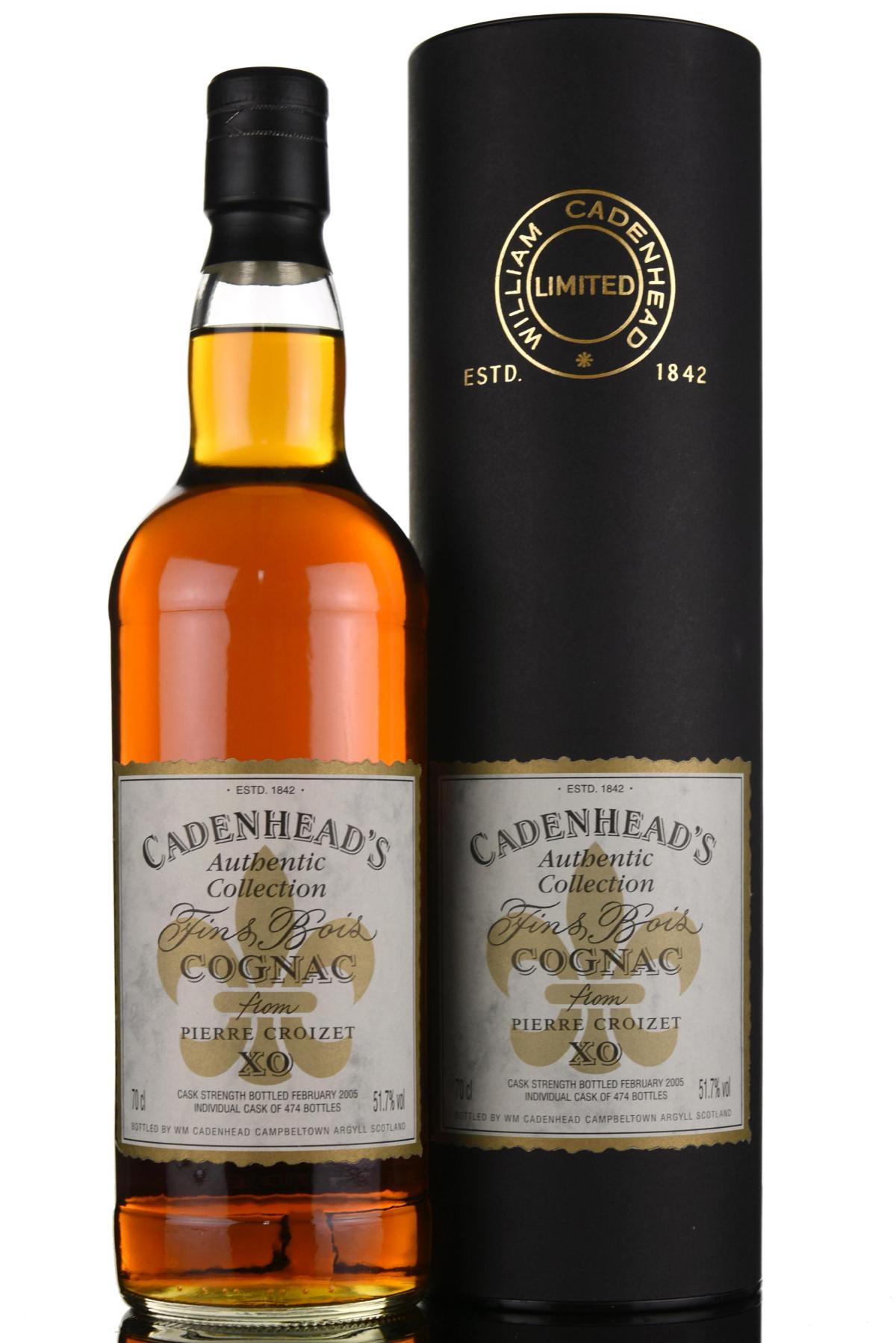 Pierre Croixet XO - Fins Bois Cognac - Cadenheads Authentic Collection