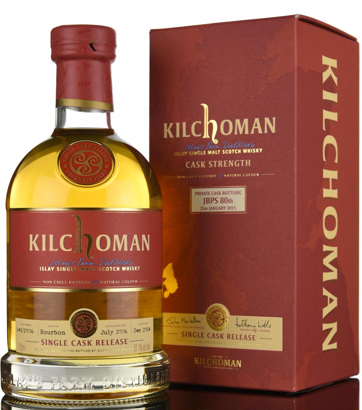 Kilchoman 2006-2014 - Private Cask Bottling