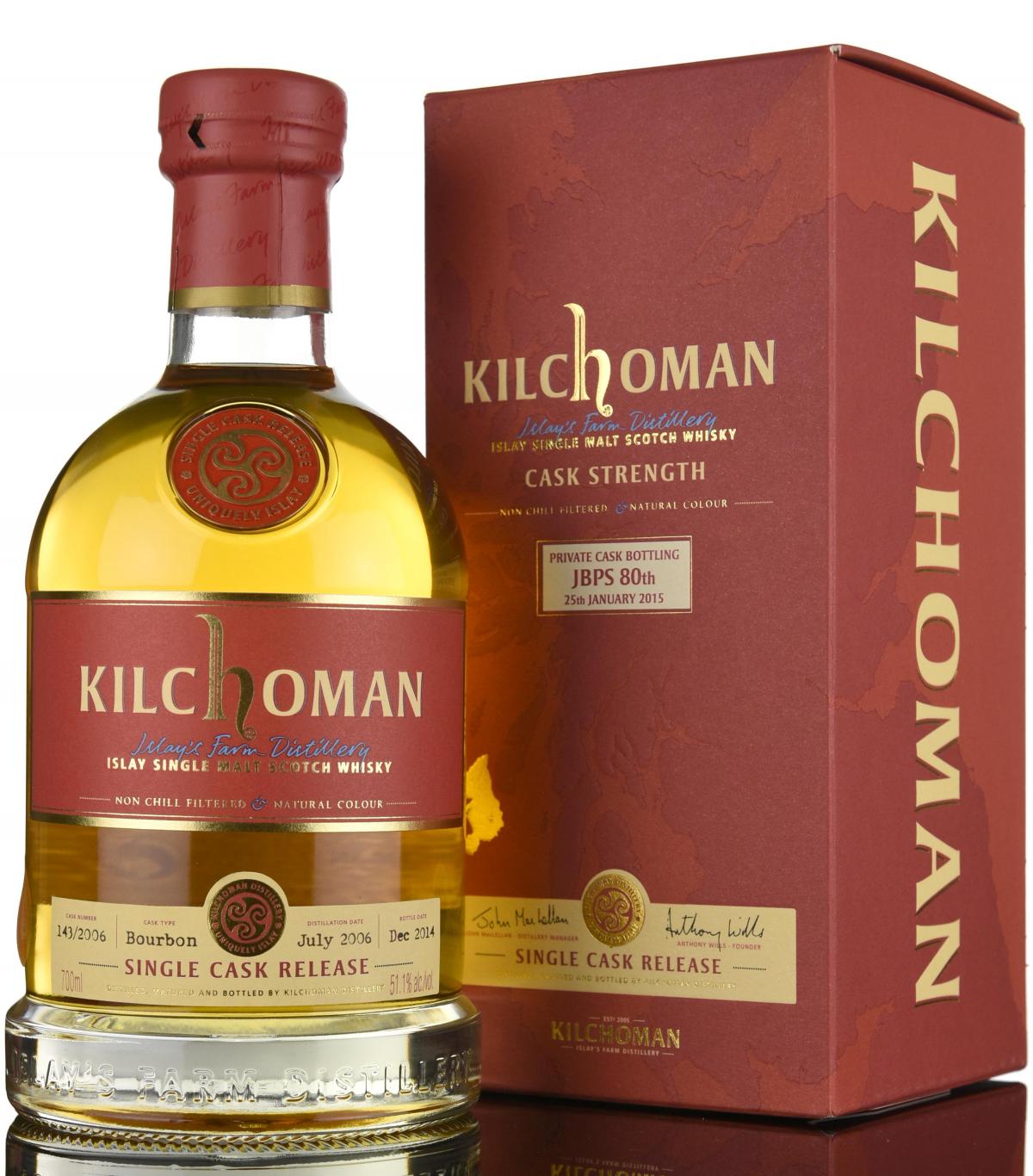 Kilchoman 2006-2014 - Private Cask Bottling