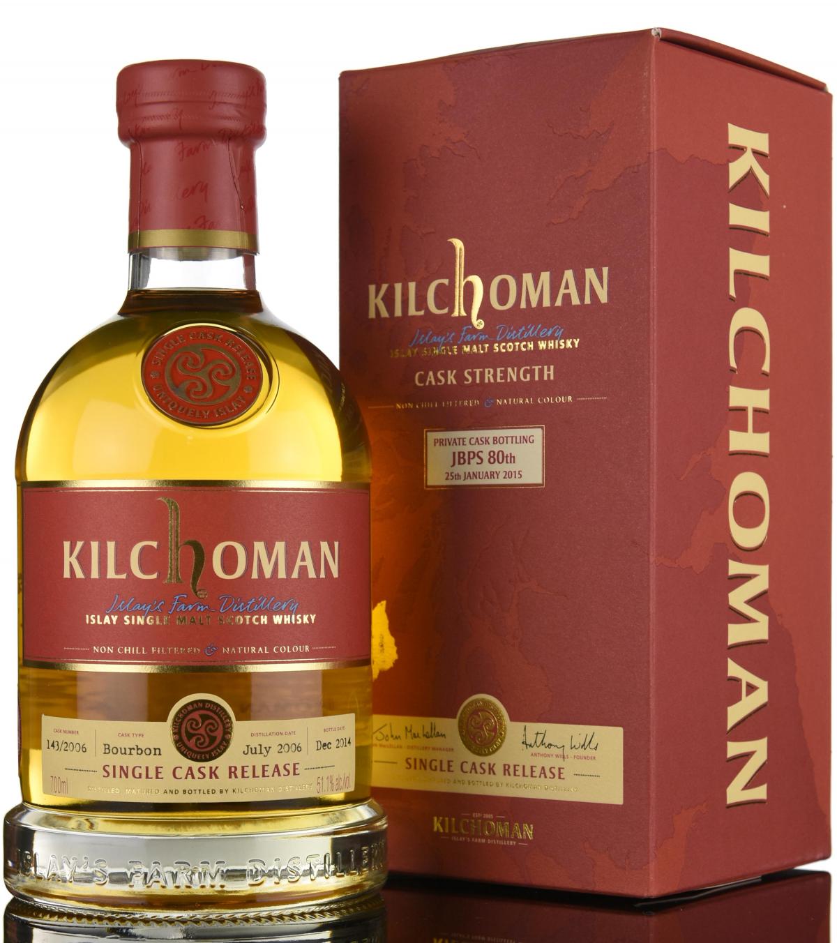 Kilchoman 2006-2014 - Private Cask Bottling