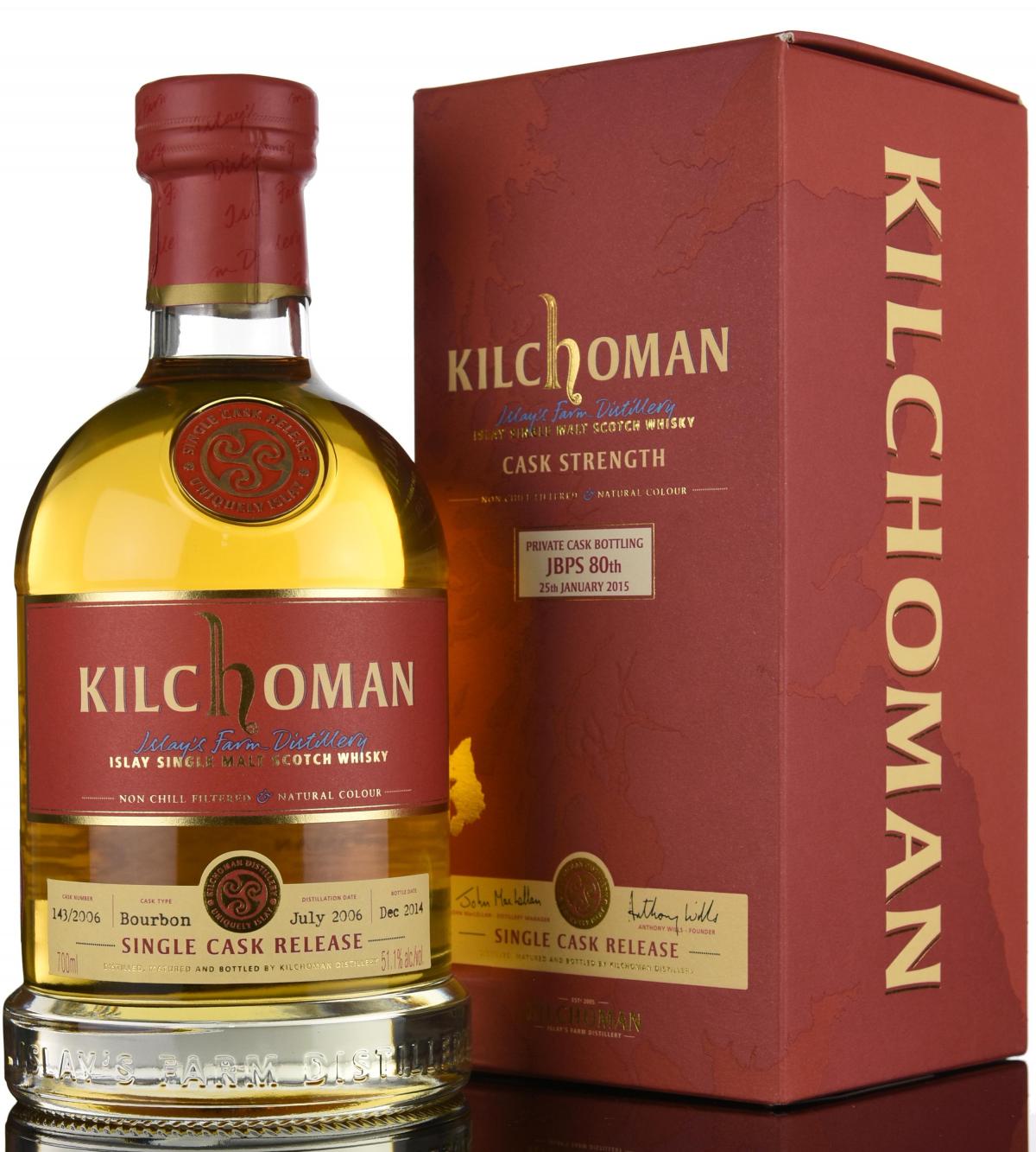 Kilchoman 2006-2014 - Private Cask Bottling