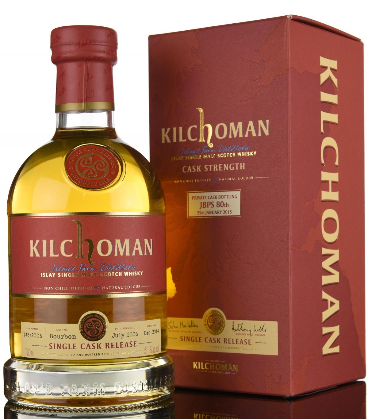 Kilchoman 2006-2014 - Private Cask Bottling