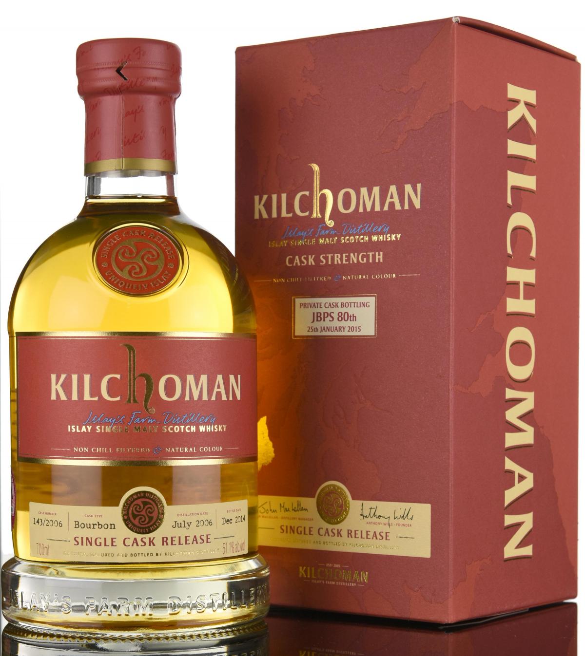 Kilchoman 2006-2014 - Private Cask Bottling