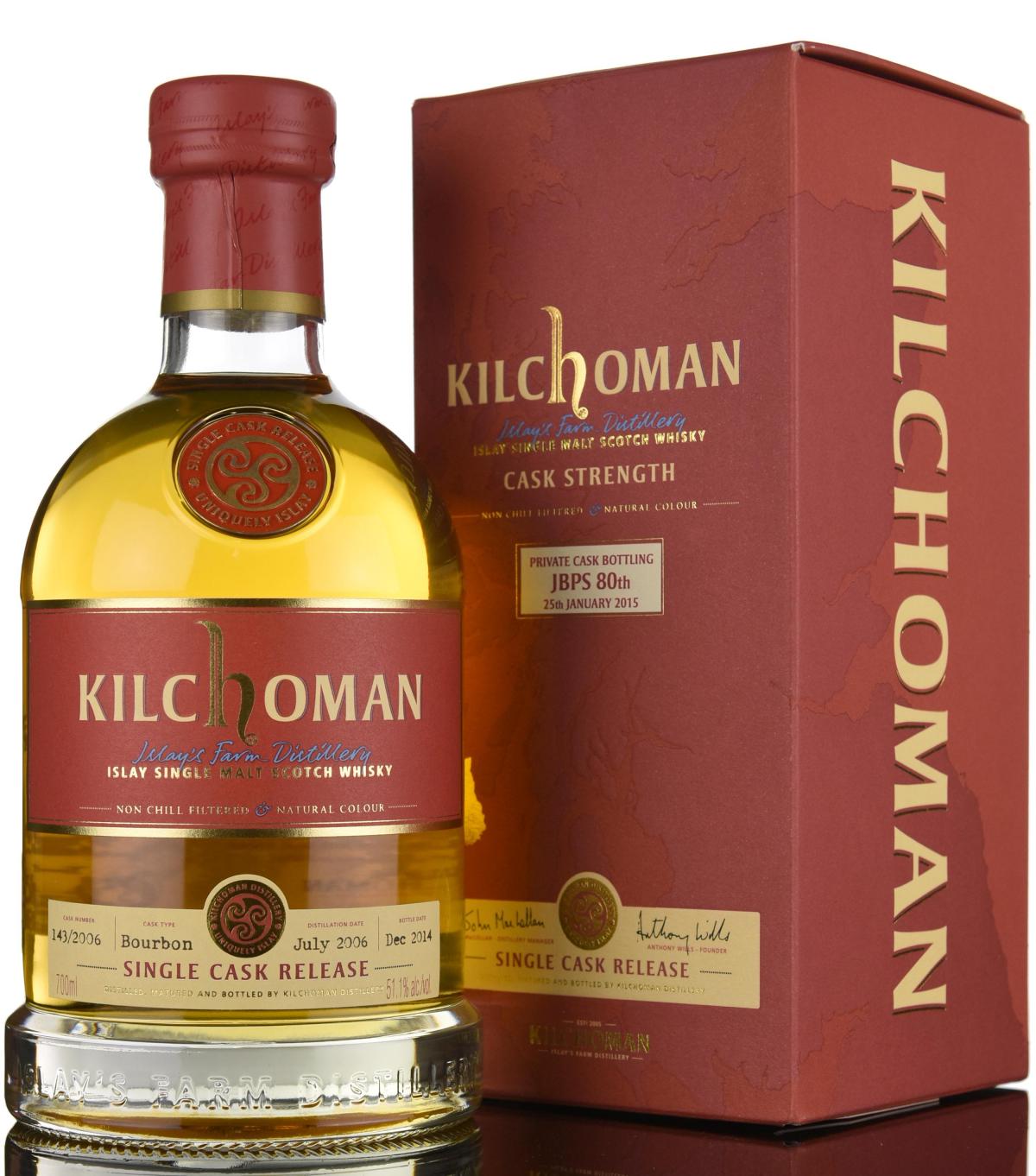 Kilchoman 2006-2014 - Private Cask Bottling